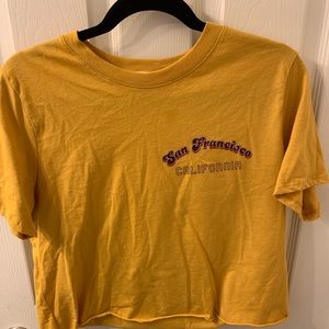 Yellow San Francisco Crop Top
